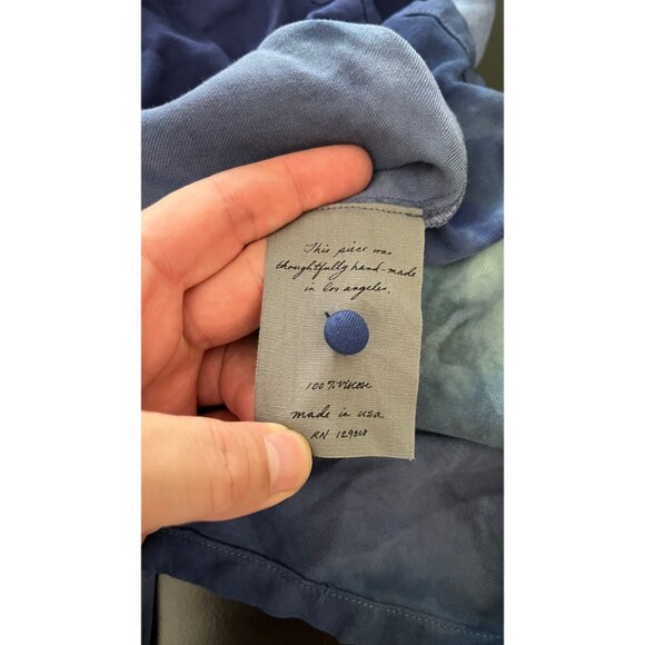 RAQUEL ALLEGRA TIE DYE WRAP BELTED DRESS M - Picture 8 of 8